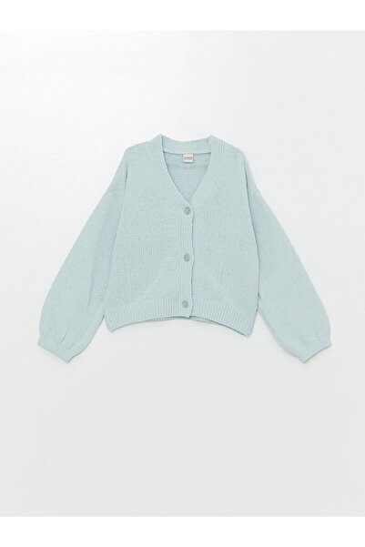 LC Waikiki V-Neck Girl's Knitwear Cardigan