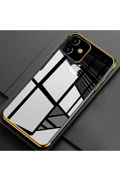 zore Apple Iphone 11 Kılıf Dört Köşeli Lazer Silikon Kılıf