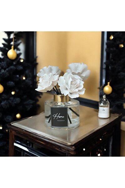 LİNECRAFT 150 Cc Dekoratif Çiçek Taşlı Japon Kirazı Kokulu Bambu Oda Kokusu