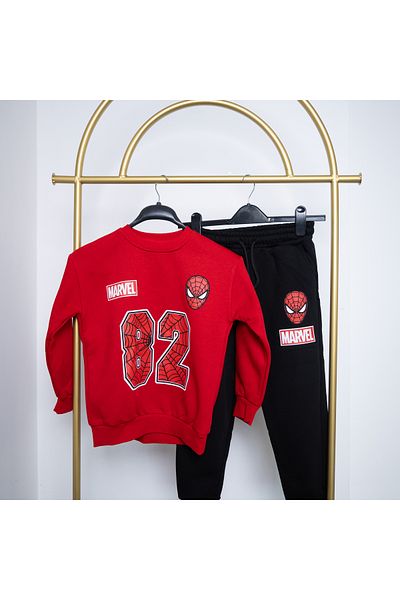 BookOrBook Spiderman 3 Thread Raster Premium Quality Kids Tracksuit Set
