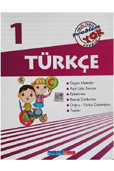 Salan Yayınları 1.sınıf Türkçe Problem Yok Etkinlikli Çalışma Kitabı