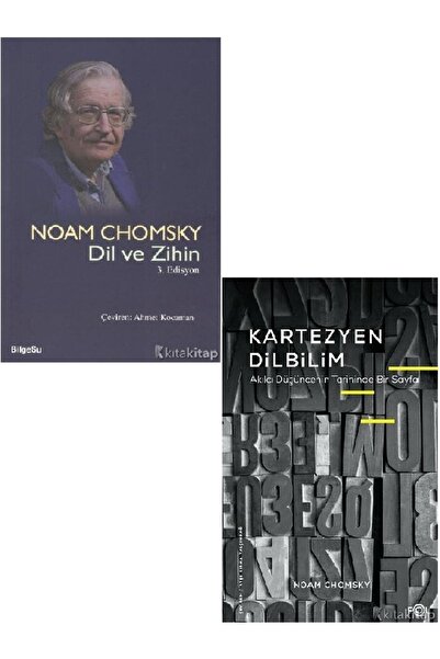 Destek Yayınları Dil ve Zihin  Kartezyen Dilbilim  Noam Chomsky 2 KİTAP SET