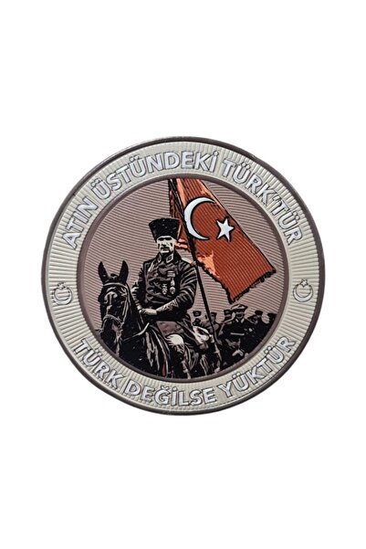 Seyhan Askeri Malzeme ATATÜRK - ATIN ÜSTÜNDEKİ TÜRK'TÜR , TÜRK DEĞİLSE YÜKTÜR - Arma - TPU Patch