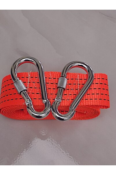 SS Oto Çeki Halatı 3 Ton 5 M (ÇEKME HALATI) Kumaş 10 MM VİDALI METAL ÇENGELLİ...