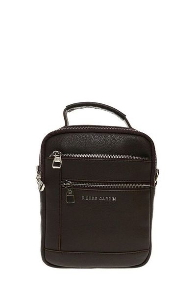 Pierre Cardin Καφέ Unisex Τσάντα Messenger 01pc001172-f