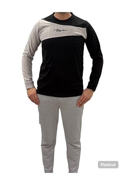KREM YEŞİL KOL DETAYLI SWEATSHIRT