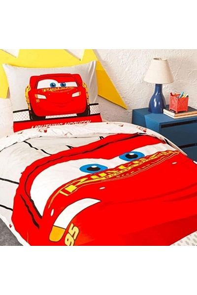 Taç Disney Cars Single Duvet Cover Set - Elastic Cars