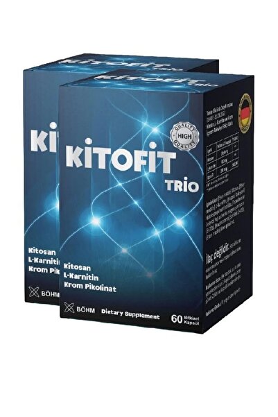 BÖHM Kitofit Trio (kitosan, L-karnitin, Krom Pikolinat) 60 Kapsül 2 Adet