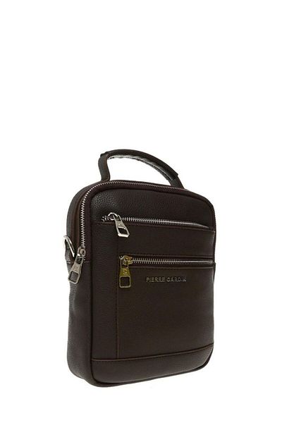 Pierre Cardin Καφέ Unisex Τσάντα Messenger 01pc001172-f