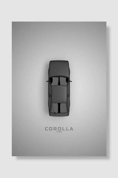 Mudi Store 1985 Toyota Corolla AE86 Araba Poster Çerçevesiz Yüksek Kalite Ara...