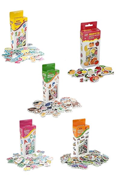 ByCaretta Manyetik Taşıtlar Hayvanlar Sayılar Harfler Meyve ve Sebze Eğitici ...