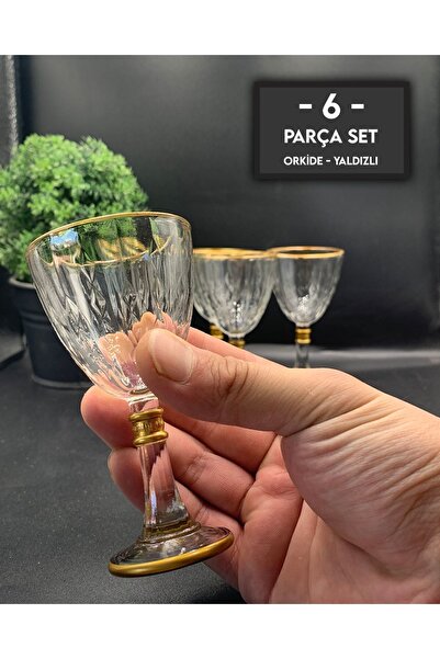 gkzglass home dekor مجموعة أكواب مياه زجاجية مذهبة من زجاج الأوركيد للعام الج...