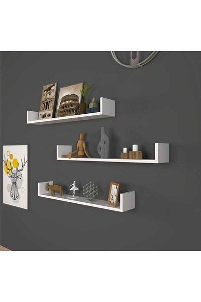 EGN WOODS 3τμχ Μπαχαρικά - Παιδικό Δωμάτιο Montessorie Rack, 110x15x12 Πλαίσιο και Ράφι τοίχου
