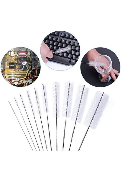 poswicon فرشاة تنظيف ماصة فولاذية ناعمة من النايلون 3 قطع