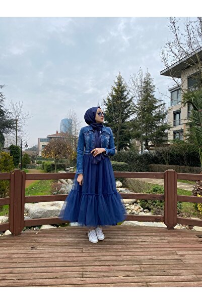 Binbir Atölye Haki Yeşil Tütü Etek