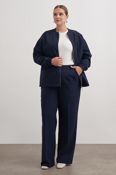 MYLİNE Pocket Detailed Lined Bomber Jacket with Stopper