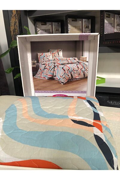 Bikaya Home Kristal Light Dört Mevsim Kapitoneli Çift Kişilik Yorgan Konulabilir Nevresim Takımı - 4 Parça