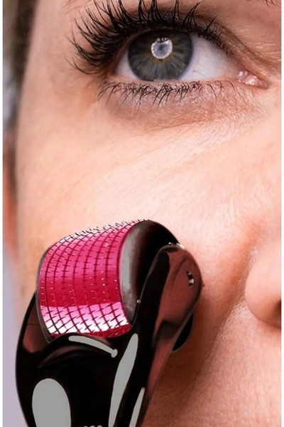 poswicon جهاز تدليك ديرمارولر للرجال لتجديد سطح شعر الوجه والجسم واللحية مع إ...