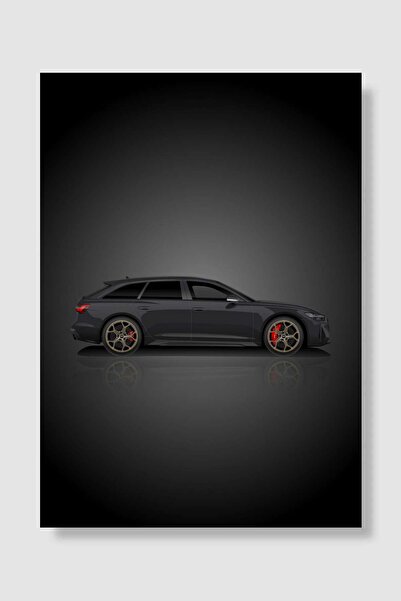 Mudi Store Art Audi RS6 Avant Araba Poster Çerçevesiz Yüksek Kalite Araba Afi...