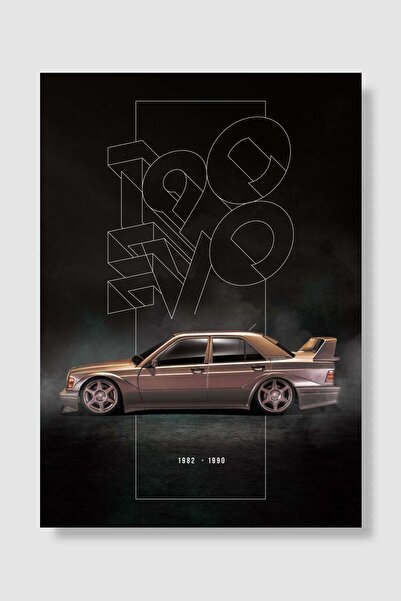 Mudi Store MERCEDES BENZ 190 EVO W201 Araba Poster Çerçevesiz Yüksek Kalite A...