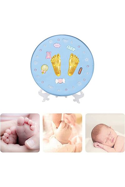 Taimi High Quality Mud Cartoon Design Newborn Footprint Kit With Easy No-Bake Drying For Kids