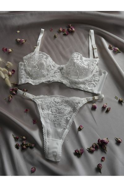 love secret Γυναικείο Δαντελένιο Σουτιέν Bralet Σετ (ΣΟΥΤΙΕΝ & TANGA) - Κομψά και κομψά εσώρουχα
