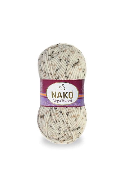 NAKO VEGA TWEED -35017- Premium Ακρυλικό Πλεκτό Μαλλί Σπάνιο - Μαλακό Φουλάρι Μπερέ Ζακέτα Σπάνιο (ΜΟΝΟ ΣΤΟΜΑ)