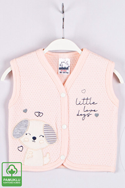 Miniel Kız Bebek Love Dogs Nakışlı Organik Pamuklu 1-3-6-9 Ay Kapitone Bebek ...