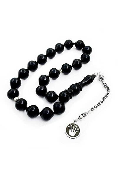 TAŞHAN Şalgam Kesim Gümüş Püsküllü Usta İşçilikli 21'li Erzurum Oltu Taşı Efe...