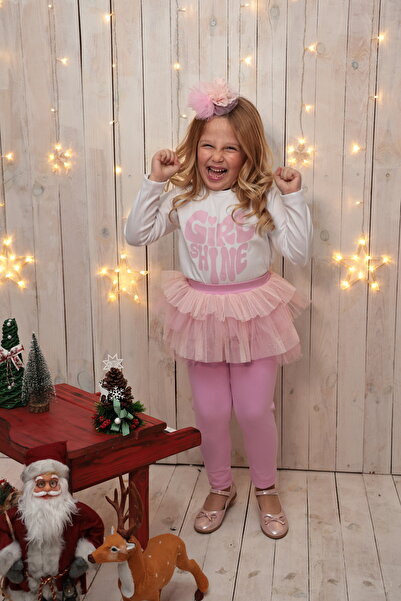 geef kıds طقم بناتي باللون الوردي