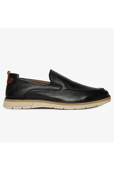 Greyder 64512 Men's Black Genuine Leather Casual Shoes