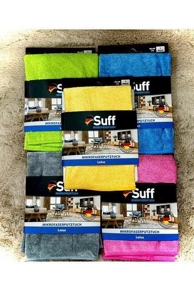 Suff Niluffer (Lotus) Microfiber Cleaning Cloth - General Cleaning Cloth (40X40) 1 Piece