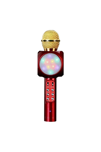 Evervox Karaoke Mikrofon , Bluetooth Özellikli  Çocuk Mikrofonu Karaoke Işıklı Mikrofon