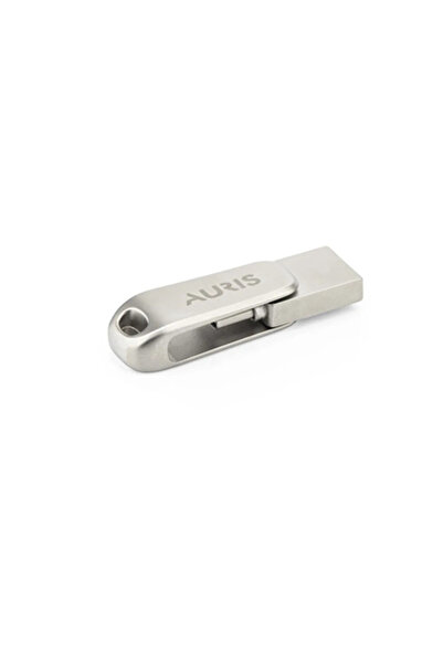 Auris 32GB Depolma Kapasiteli Gri Type-C Otg Flash Bellek Hızlı Veri Aktarımı