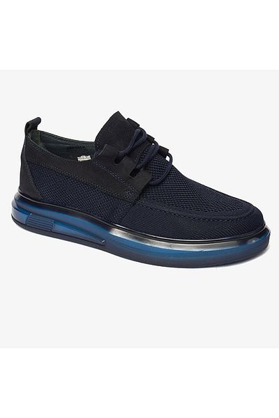 Greyder 62597 Men's Navy Blue Genuine Leather Casual Shoes