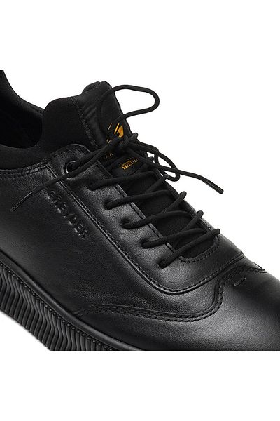 Greyder 00281 Black Men's Genuine Leather Casual Shoes