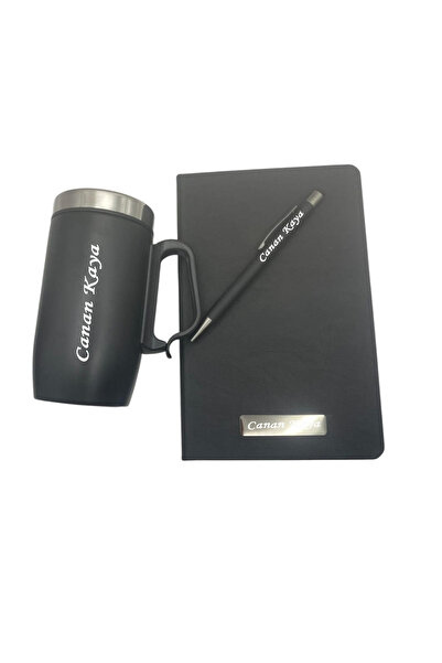 Home İsme Özel Defter Kalem Ve Bardak Termos Seti