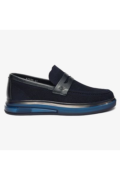 Greyder 62598 Men's Navy Blue Genuine Leather Casual Shoes