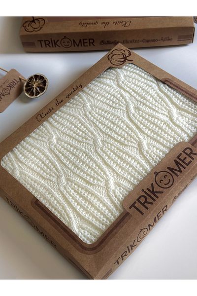 Bursa Trikomer Newborn Ultra Soft Embossed Knitted Baby Blanket