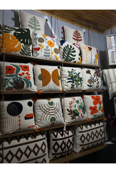 Home 2-Piece Throw Pillow Cover Cotton Pillow Cover