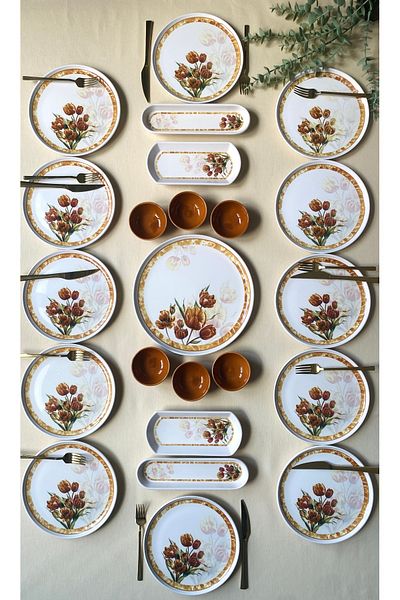 QUEEN Vintage Model 12 Person 23 Pieces Breakfast Set
