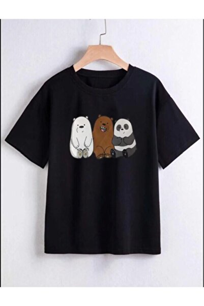 BY WOWEN Tricou pentru copii imprimat cu gâtul turnat