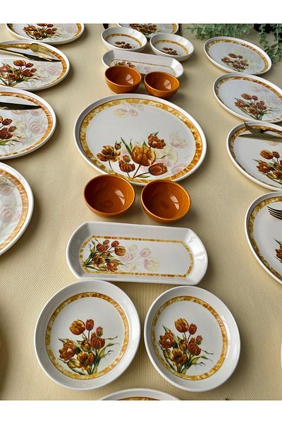QUEEN Vintage Model 12 Person 23 Pieces Breakfast Set