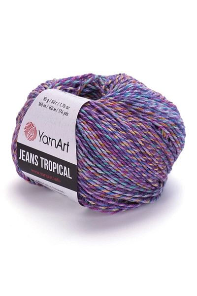 Yarnart Τζιν Tropical - Μαρμάρινο Χειροποίητο Πλεκτό Νήμα Ebruli-622
