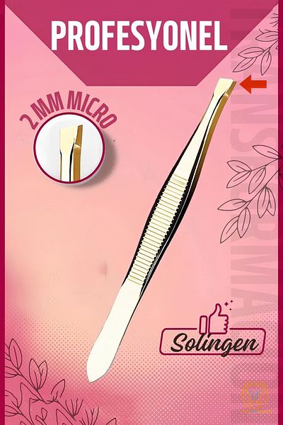Transformacion Micro 2 mm Fine Tip Tweezers Steel Solingen - Professional 721185