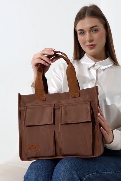 Moda azza Geantă de umăr elegantă din satin pentru femei, cu buzunare frontale și husă cu magnet