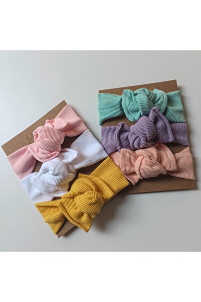 MinnieKids طقم باندانا مضلع ناعم للفتيات الصغيرات مكون من 6 قطع