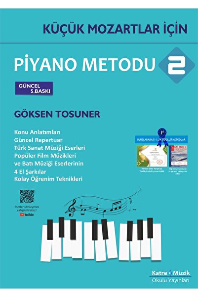 Katre Müzik Okulu Yayınları Küçük Mozartar Için Piyano Metodu 2-güncel 5.baskı