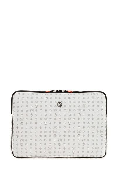 Bilik Deri Monogram White Unisex Laptop & Χαρτοφύλακας Laptop-mn 15,6"