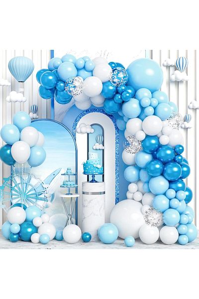 renk party Blue Pastel Macaron Balloon 12 Inch 10 Pieces